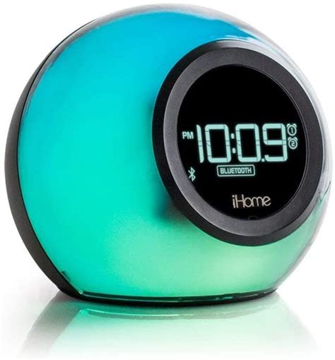 Bluetooth Alarm Clock Radio with Color Changing Light and USB .